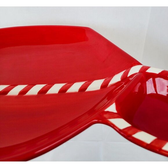Holiday Party Platter Margarita Large Red Chip N Dip Christmas Le Gourmet Chef - Picture 8 of 10